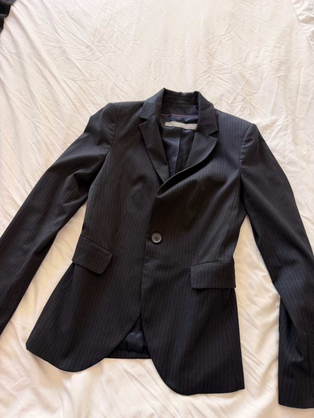 Classic Black Pinstripe Women’s Blazer
